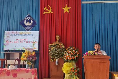 Công Đoàn trường THCS NGUYỄN DU tổ chức tọa đàm kỷ niệm 92 năm ngày phụ nữ Việt Nam 20-10